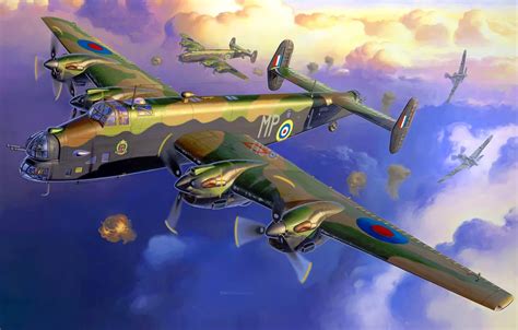 Wallpaper RAF, Handley Page Halifax, Heavy bomber, Halifax B.Mk.I ...