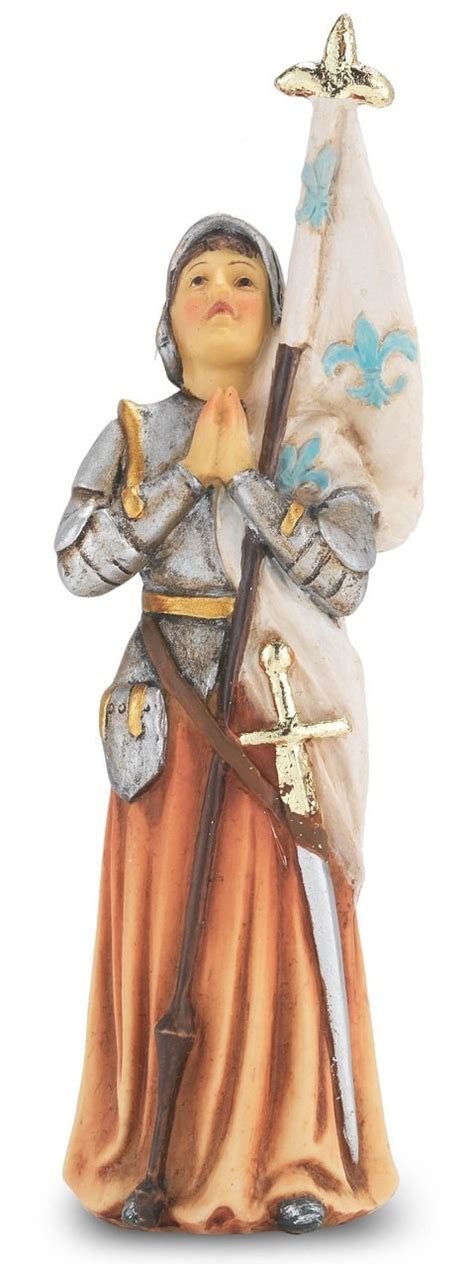 St. Joan of Arc Hand Painted Solid Resin Statue - St. Jude Shop, Inc.