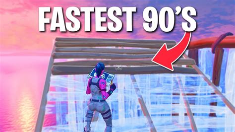 NEW Fastest 90s in Fortnite Chapter 4! (Tutorial) - YouTube