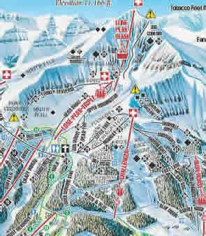 Big Sky Resort Ski Map : "The Bowl"