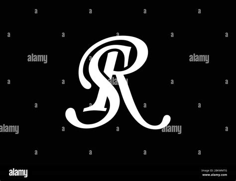 Initial Monogram Letter SR Logo Design Vector Template. Graphic ...