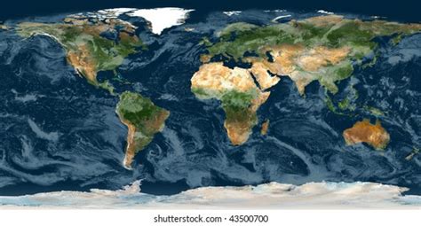 High Resolution Raster Map Planet Earth Stock Illustration 43500700 ...