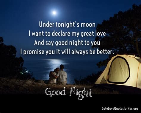 Good Night Love Poems for Her and Him with Romantic Images