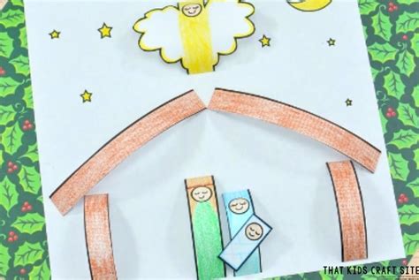 Printable Paper Nativity Craft for Kids - That Kids' Craft Site