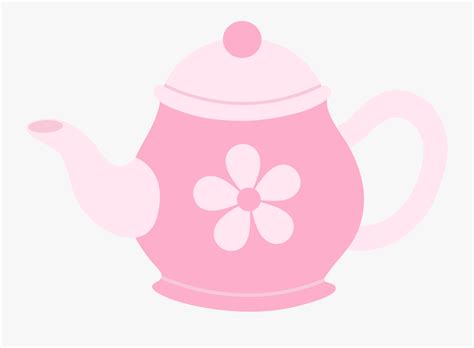 Pink Teapot With Flower - Pink Tea Pot Clip Art , Free Transparent ...