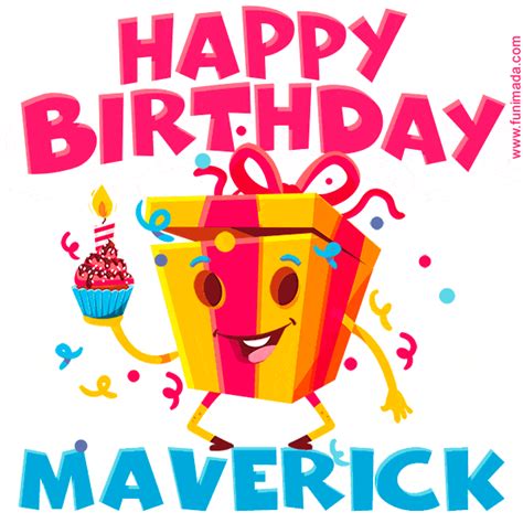 Funny Happy Birthday Maverick GIF | Funimada.com