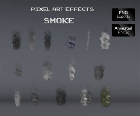 Pixel art Smoke Effects | Game Art Partners