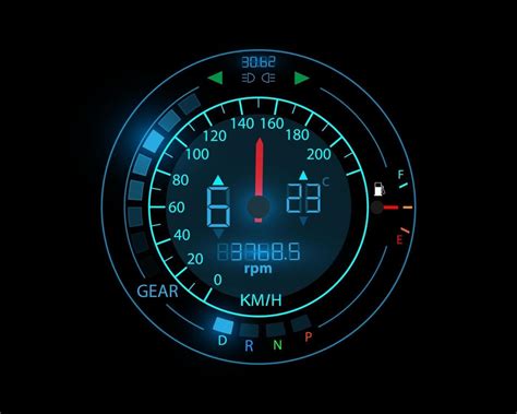 Speedometer car speedometer design technology illustration eps10 vector ...