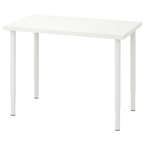 LINNMON / OLOV desk, white, 393/8x235/8" - IKEA