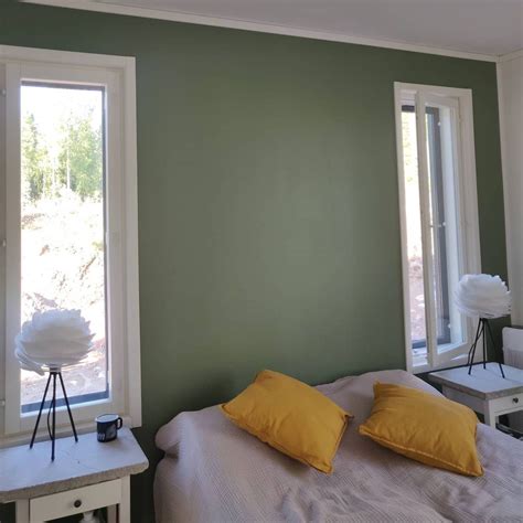 Tikkurila L447 Sepal reviews with real photos - PLAN Green Wall Color ...