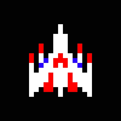 Spaceship from Galaga | Pixel art templates, Pixel art design, Nerd art