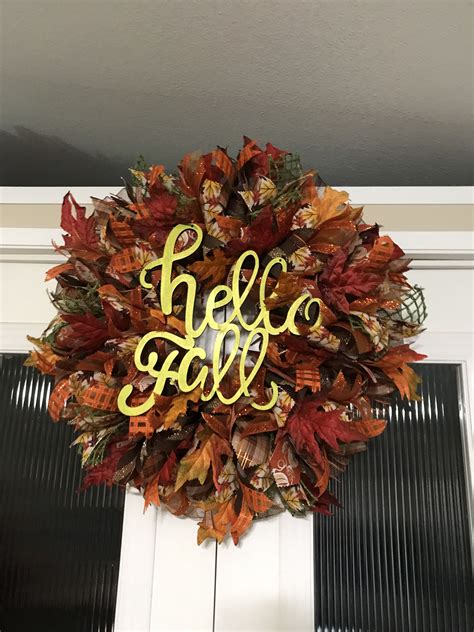 Hello fall wreath $55