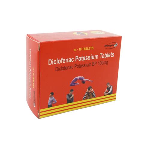 China GMP Diclofenac Potassium Tablet 50mg/100mg - China Diclofenac ...