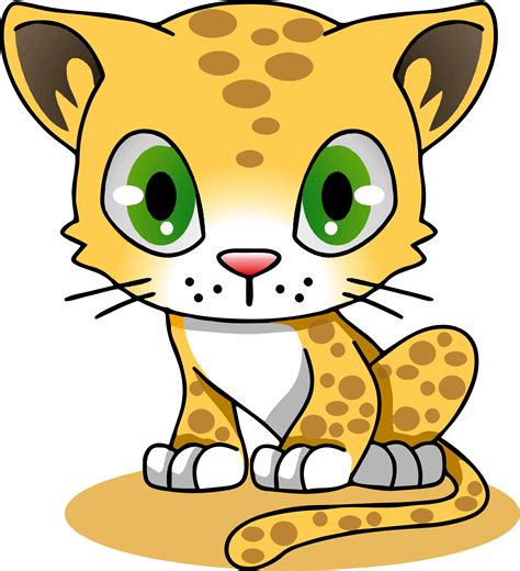 Clipart - Cartoon Leopard