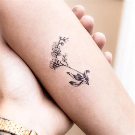 Orchid Flower Tattoos, Flower Tattoo Designs, Rose Tattoos, Black ...