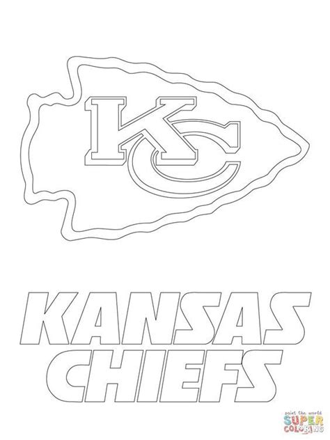 Kansas City Chiefs Logo | Super Coloring | Kansas city chiefs logo ...