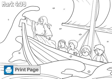 Free Jesus Calms the Storm Coloring Pages (Printable PDFs) – ConnectUS