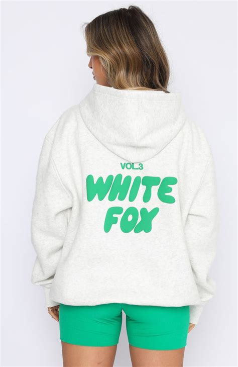 Offstage Hoodie Glacier Grey | Hoodies, White fox, Fox hoodie