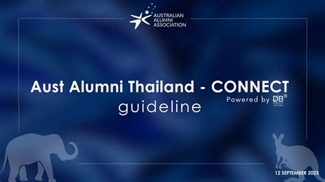 Aust Alumni Thailand - CONNECT Guideline - Australian Alumni Association