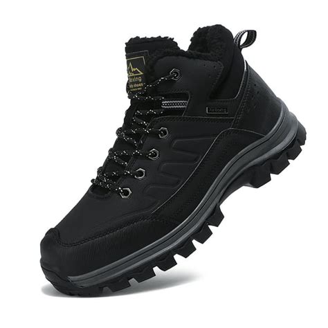 TOPIO Men's Snow Hiking Boots Outdoor Winter Snow Boots - Walmart.com