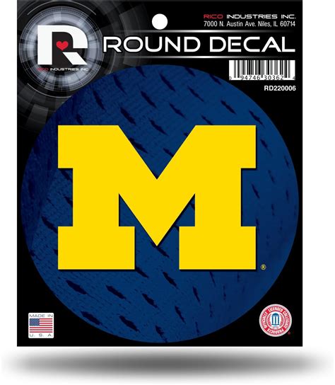 Amazon.com : NCAA Michigan Wolverines Round Decal, One Size ...