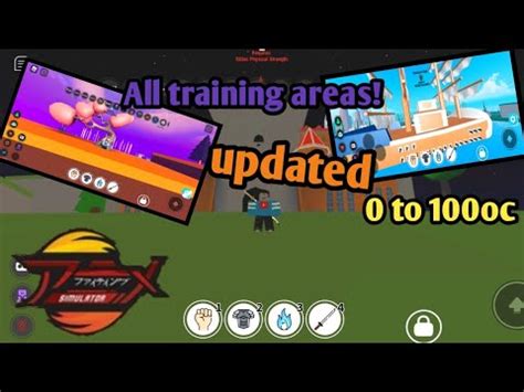 All Training Areas In Roblox Anime Fighting Simulator (October 2020 ...