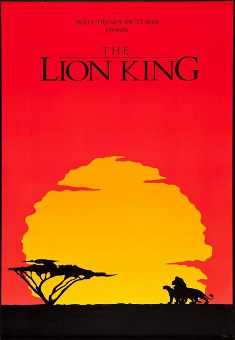 Lion King Original Movie Poster