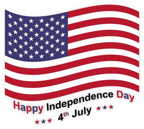 4th of july illustration with american flag 532918 Vector Art at Vecteezy