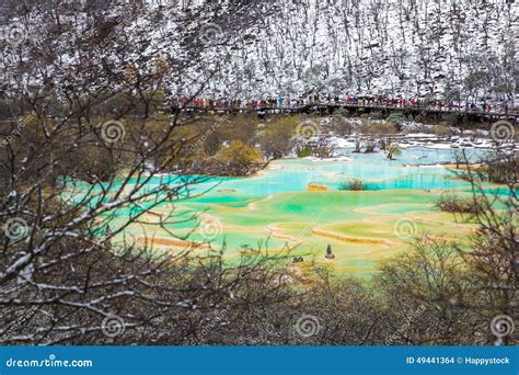 Huanglong Scenic and Historic Interest Area Stock Photo - Image of snow ...