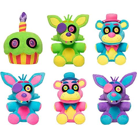 Funko Five Nights at Freddy's Blacklight Set of 6 Plushies | Five ...