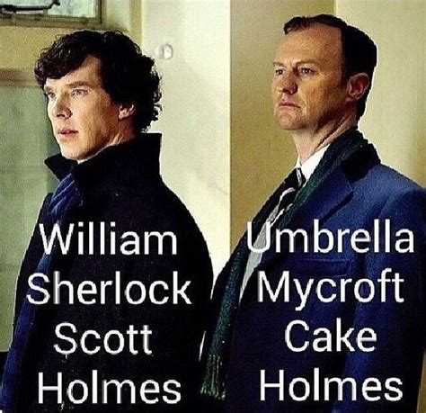 William Sherlock Scott Holmes Umbrella Mycroft(Microsoft) Cake Holmes ...