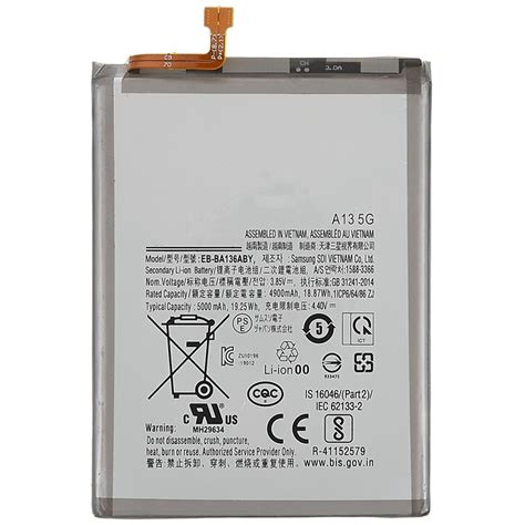 For Samsung Galaxy A13 5G 3.85V 4900mAh Li-ion Battery Replacement Part ...