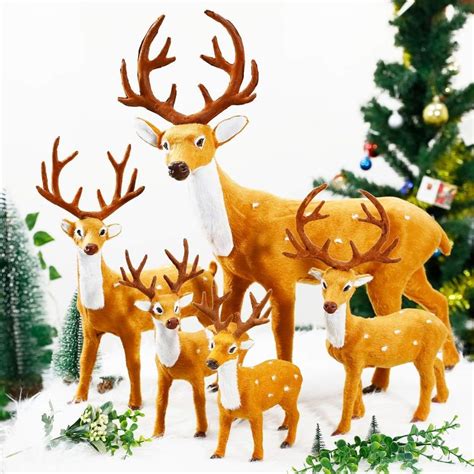 Plush Reindeer Christmas Decor