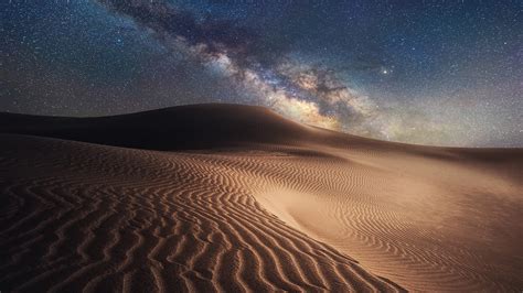 night, sand, Mongolia, 1080P, landscape, desert, Gobi Desert, nature ...