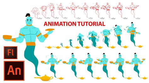 Flash/Adobe Animate CC 2d Animation Tutorial: Explained step by step ...