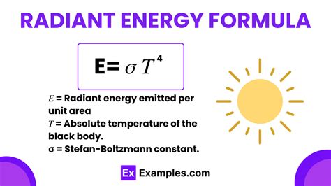 Radiant Energy Formula - Formula, Applications, Example Problems