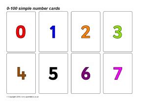 Number Flash Cards Primary Teaching Resources & Printables - SparkleBox