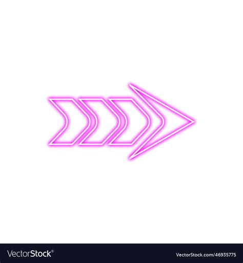 Neon arrow Royalty Free Vector Image - VectorStock