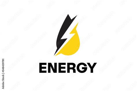 Thunder Energy Drink Logo Design Stock Vector | Adobe Stock