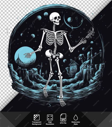 Premium Vector | Vector halloween skeleton