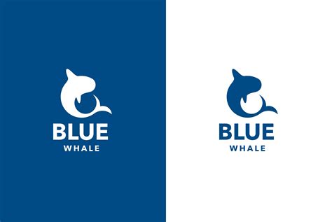 Blue whale logo icon vector design flat concept in 2021 | Fish logo ...