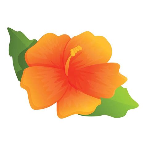 Plant hibiscus icon, cartoon style 14348385 Vector Art at Vecteezy