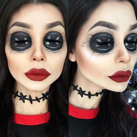 Mother, Coraline make-up (@cayaryu on Instagram) | Unique halloween ...