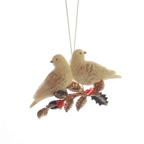 Turtle Dove Christmas Ornaments | Led Christmas