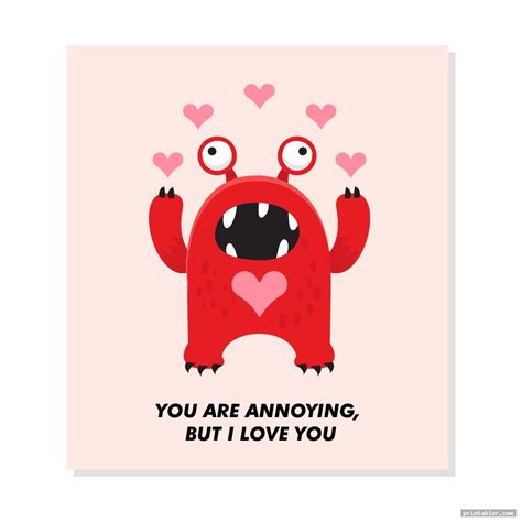 Funny Valentine Cards for Friends Printable - Gridgit.com