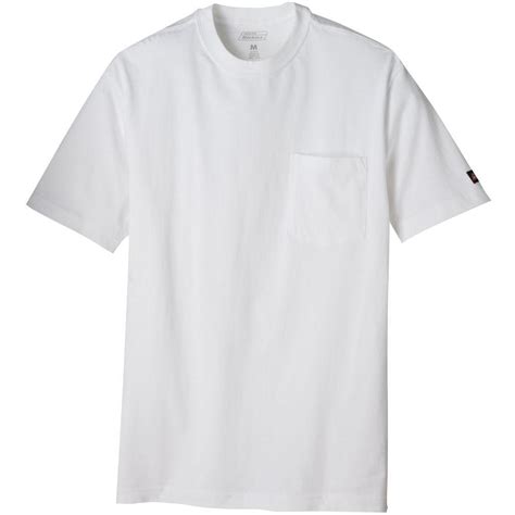 Dickies Men's Large White Pocket T-Shirt-GS407WH-LG - The Home Depot