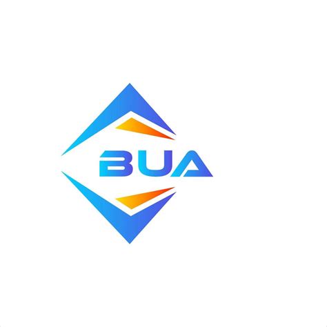 BUA abstract technology logo design on white background. BUA creative ...