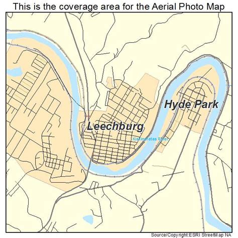 Aerial Photography Map of Leechburg, PA Pennsylvania