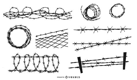 Barbed Wire Design Pack Vector Download