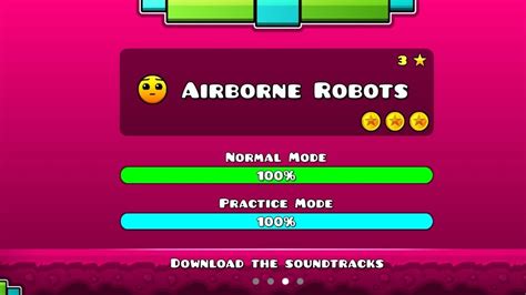 Airborne Robots (All Coins) - Geometry Dash Meltdown - YouTube